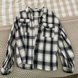 Black & White Express Long Sleeve Flannel Shirt